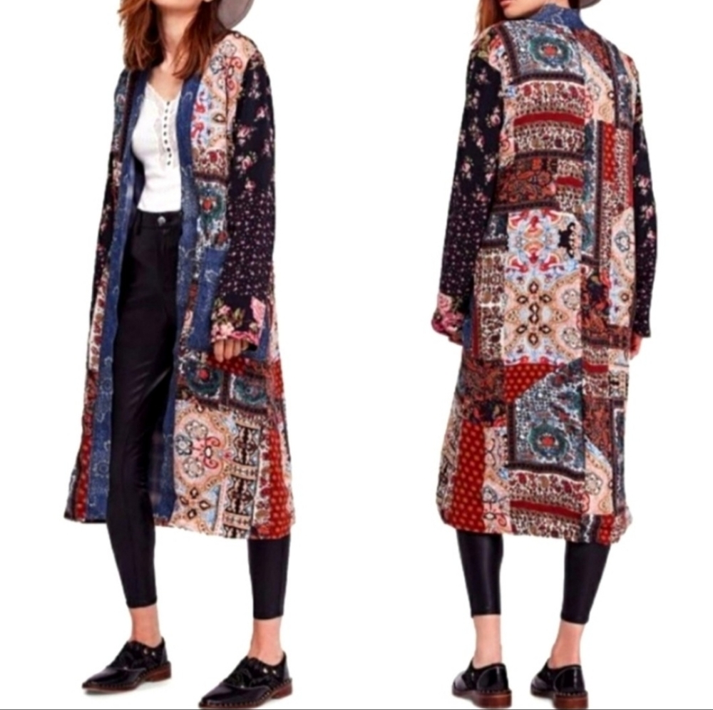 Free People Song Bird kimono duster RARE